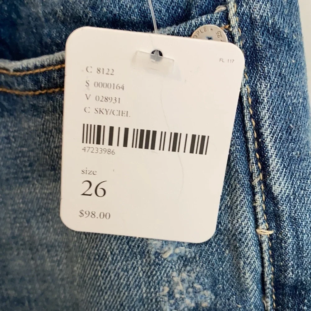 We The Free Regular Low Rise Button Fly Distressed Jeans